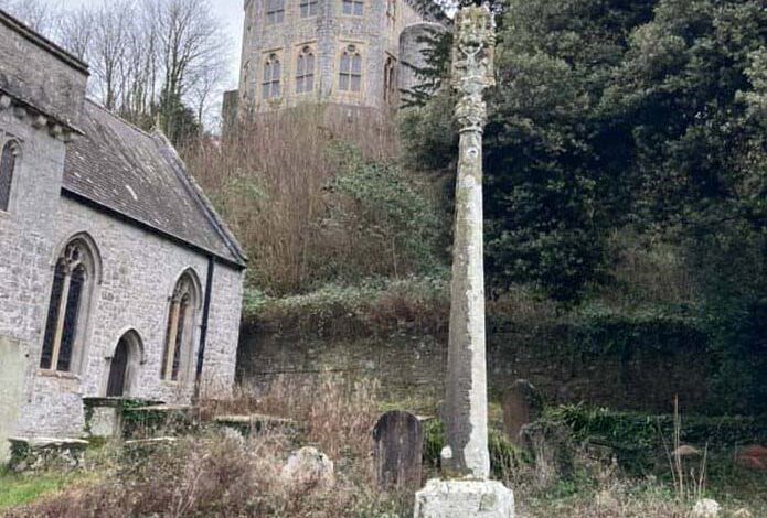 St Donat's Castle from the churchyard