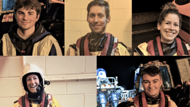 The new crew at Penarth Lifeboat Station are Nicky Anderson, Georgina Ewer, Freddie Johnson, Tom Quinn and Jake Youde.