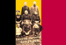 Belgian refugees who settled in Cowbridge during WWI.