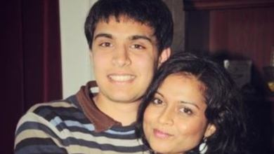 Aamir with his sister Nishat. Family Photo via SWP.