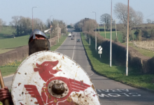 Crack Hill on the A48 with a Norman soldier (via BBC).