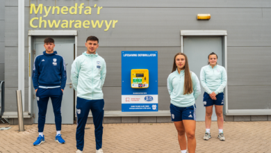 Cardiff City and Wales internationals Rubin Colwill, Mark Harris, Hollie Smith and Seren Watkins