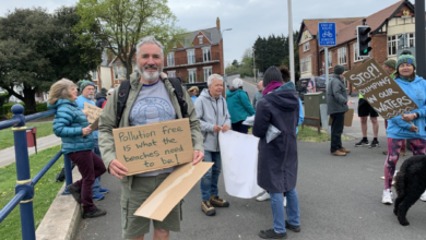 Brian Mayne pictured at a recent Friends of Barry Beaches rally.