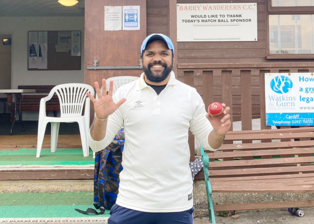 Wanderers’ skipper Ram celebrates a conclusive victory.