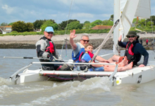 Enjoying perfect conditions at the Open Day event.