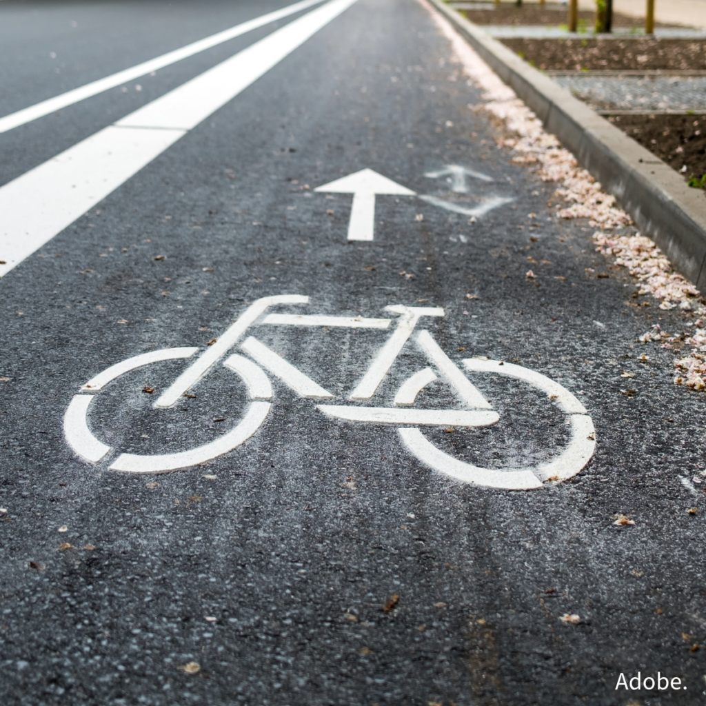 Cycle path.