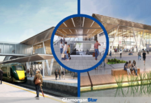 Artist impression of Cardiff Parkway railway station future plans.
