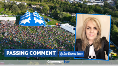 'Many a mixed feeling about GlastonBARRY'. Background image with kind permision of UAV Aspects,