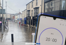 Bridgend Town Centre. Photo: LDR and Adobe.