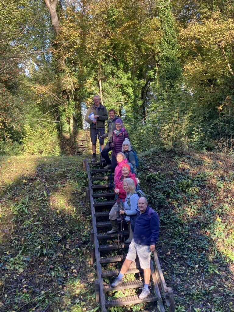 The steps of the Dinas Powys Hillfort. Photo: Geraint Thomas.