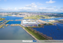 Port of Barry is to help reduce local industries’ CO2 emissions. Photo: Associated British Ports and Hynamics.