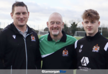 David (Howard’s son), Howard and Tom (Howard’s grandson). David plays for Barry RFC, and Tom plays for the under 16s team. Photo by Judith Dutton (Barry RFC).