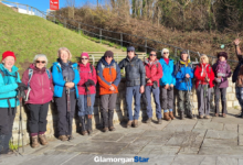 Oenarth Ramblers - The gang at Fontygary Bay. Photo: Joy Strangward.