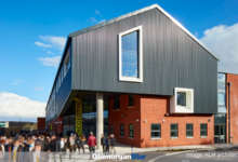 Pencoedtre High School. Image: HLM architects