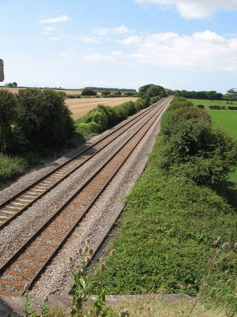 Vale of Glamorgan line near St. Athan. Photo: Gareth James.