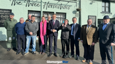 Transport Secretary Mark Harper joined Vale MP Alun Cairns and other interested parties in St Athan to discuss the proposal.