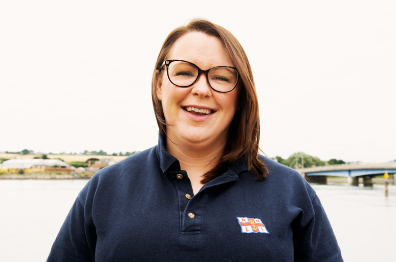 Samantha is a water safety adviser with the RNLI. Photo: Nigel Millard.