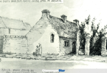 Church Street, sketched by D Jones ca 1870.