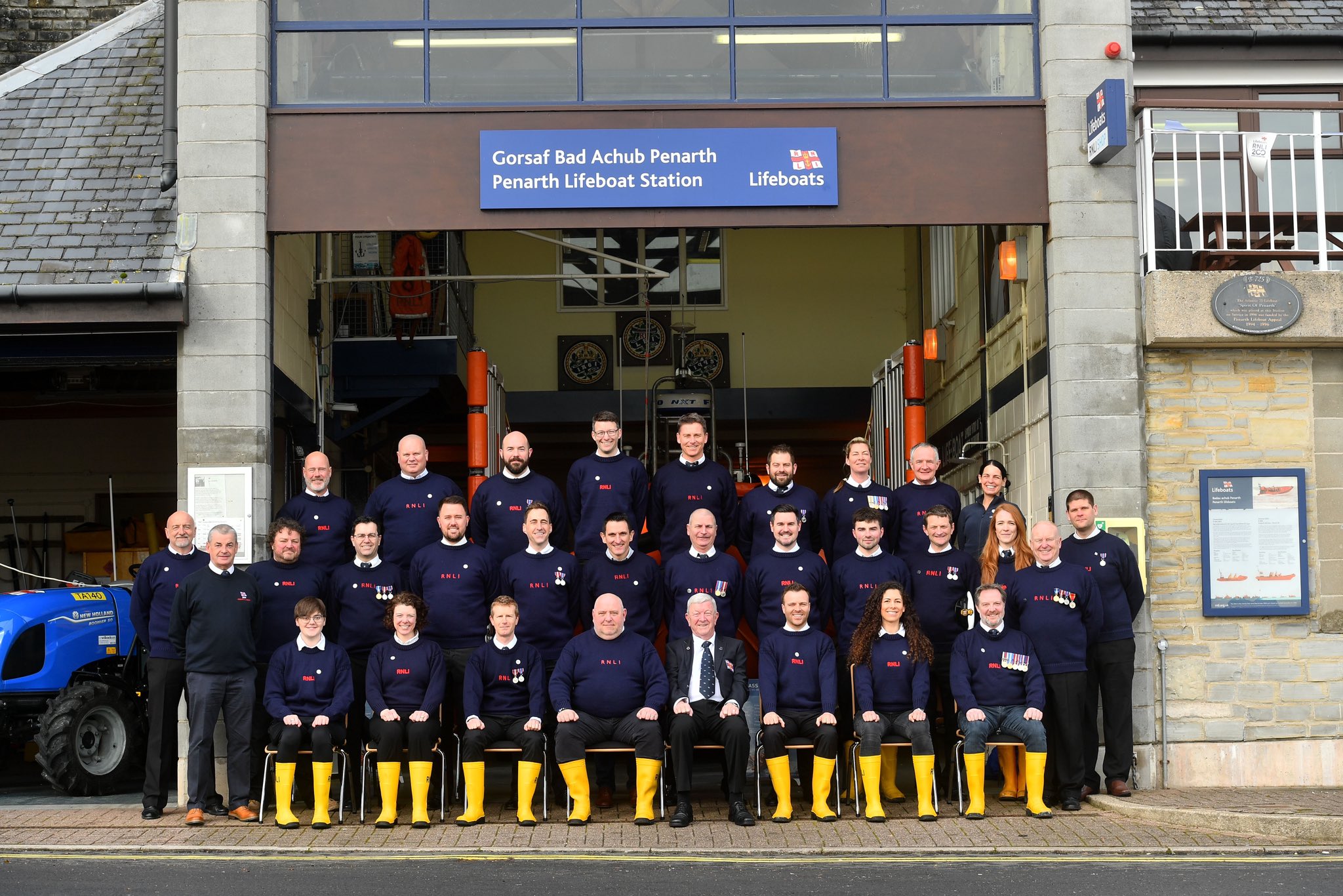 RNLI volunteers at the station.