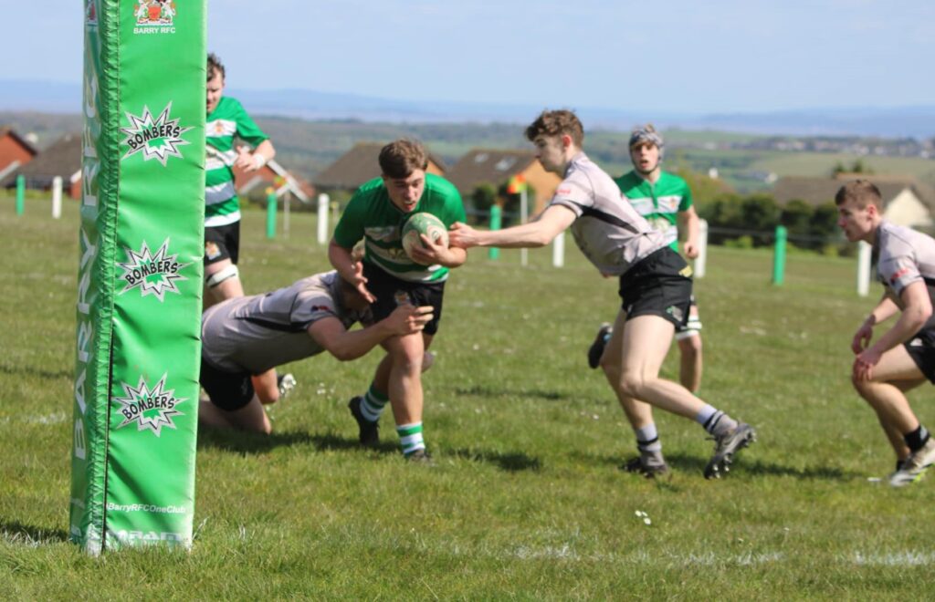 Joe Jenkins is stopped just short of the line. Photo by Judith Dutton.