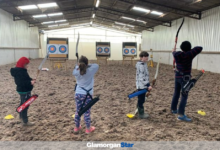 Young archers at the Saturday morning class.