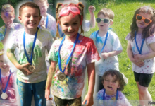 Glamorgan Star newspaper - PUPILS at St Joseph’s Primary had a great day in the sunshine when the Friends and Family group at the school organised a colour run.