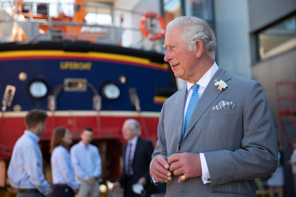 King Charles Patron of the RNLI has been approved by the charities Trustee Board. RNLI - Nathan Williams.