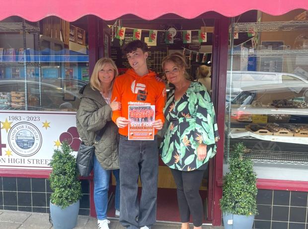 Glamorgan Star newspaper - Ben with his mother Emma (left) and Nicola Hewitson. Photo:: Ben Osborne.