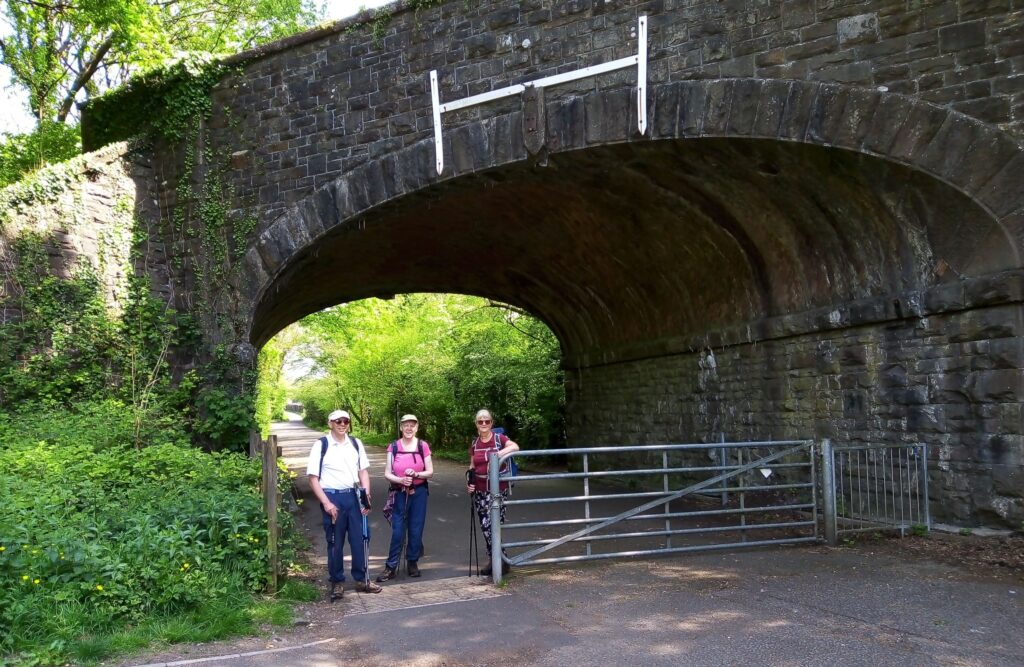 John, Josie and Sue D at the bridge. Photo by Jan Nash.