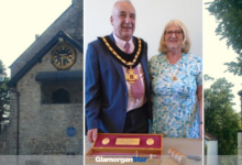 Glamorgan Star newspaper - Llantwit Major’s new Mayor, Cllr Peter Dickson and his wife and Consort, Sue.