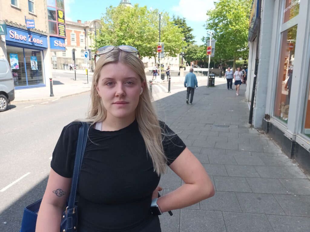 Glamorgan Star news - Marnie Adams, 26, works in Barry and said anti-social behaviour is an issue in the area. Photo: LDRS.