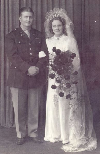Barry news - Florence and Paul were married in June, 1945.