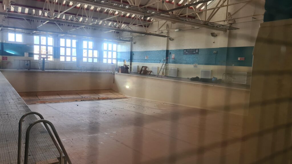Glamorgan Star news - The swimming pool has been drained and is not in use.