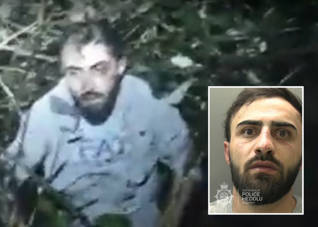 Glamorgan Star news - Shaho Fatah tried to hide from police. Photos: SWP.