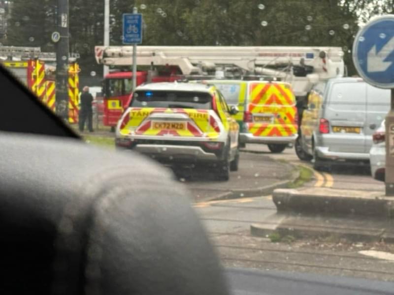 Glamorgan Star news - An eye witness captured this image of the emergency services at the scene. Photo via Sophie Denton.