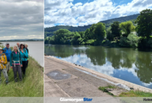 Glamorgan Star news - The group beside the River Severn; and beside the River Wye. Photos: Joy Strangward and William Milne.