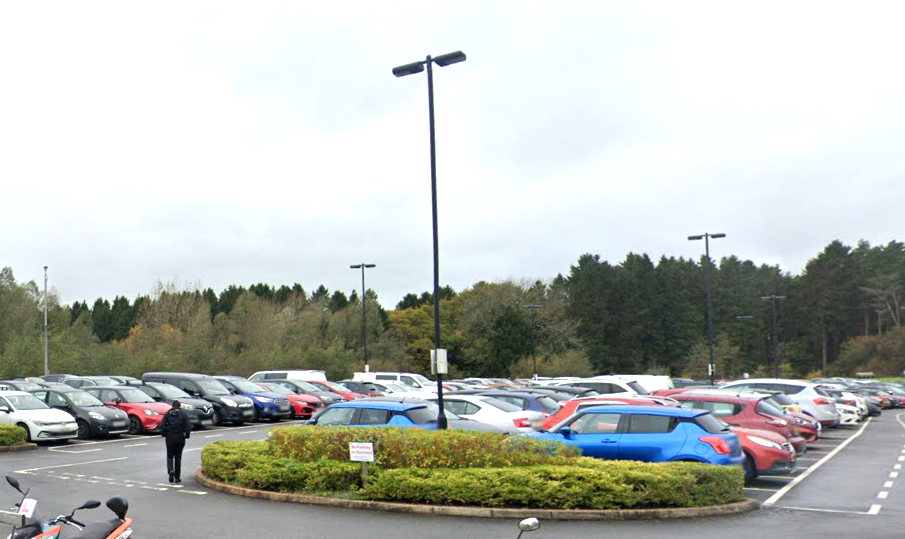 Glamorgan news - The officer was arrested in Parc Prison's car park. Image: Google.