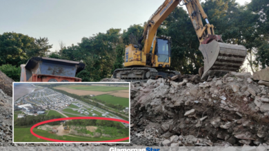 Glamorgan Star news - Picture taken in 2023 showing the waste on land owned by Fontygary Parks Limited. Photo by anonymous source.