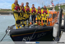Glamorgan Star news - Back at Barry Dock station after the first call out. Photo: Barry Dock RNLI.