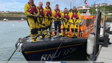 Glamorgan Star news - Back at Barry Dock station after the first call out. Photo: Barry Dock RNLI.