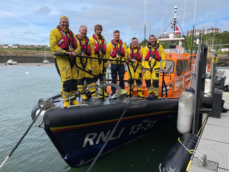 Glamorgan Star news - Back at Barry Dock station after the first call out. Photo by Barry Dock RNLI.