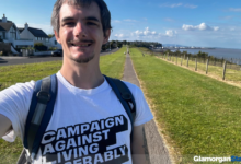 Glamorgan Star news - Dafydd Perry on the Wales Coast Path near Penarth.