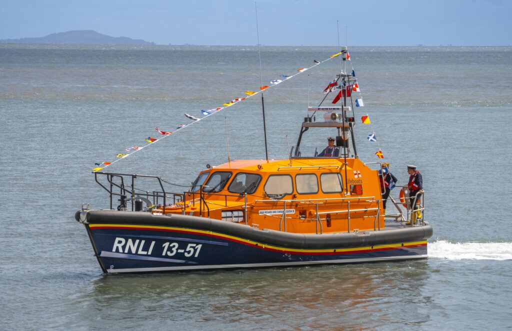 Glamorgan Star news - The new lifeboat, 13-51 RNLB Richard and Caroline Colton II. Photo: Gildas Griffiths.