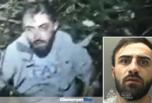 Glamorgan Star news - Shaho Fatah tried to hide from police. Photos: SWP.