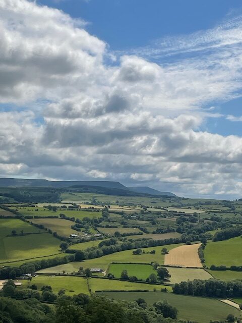 Glamorgan Star news - Great views towards the Black Mountains. Photo by William Milne