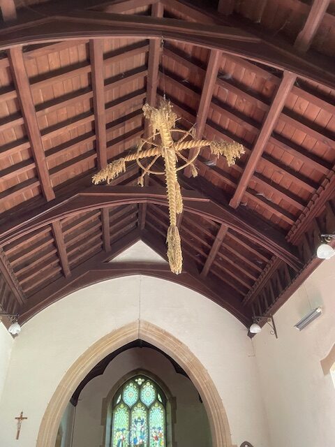 Corn Dolly in the Church of St Mary. Photo: Wiliam Milne.