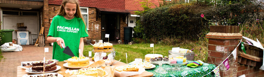 All ages get involved in helping with Macmillan Coffee Mornings.