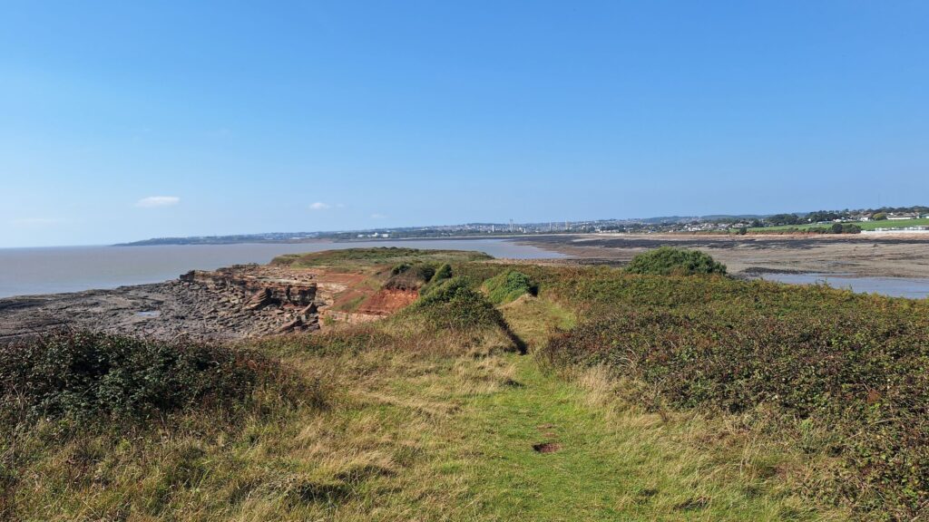 Sully Island gazing west towards Sully Bay and Barry Island—photo - photo Joy Strangward.