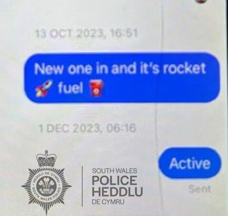 Image of text message screenshot. Image: SWP.