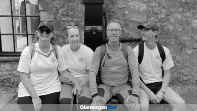 Gareth Petty with wife Amanda (left) and son and daughter Alys and Tom.